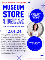 Museum Store Sunday flier